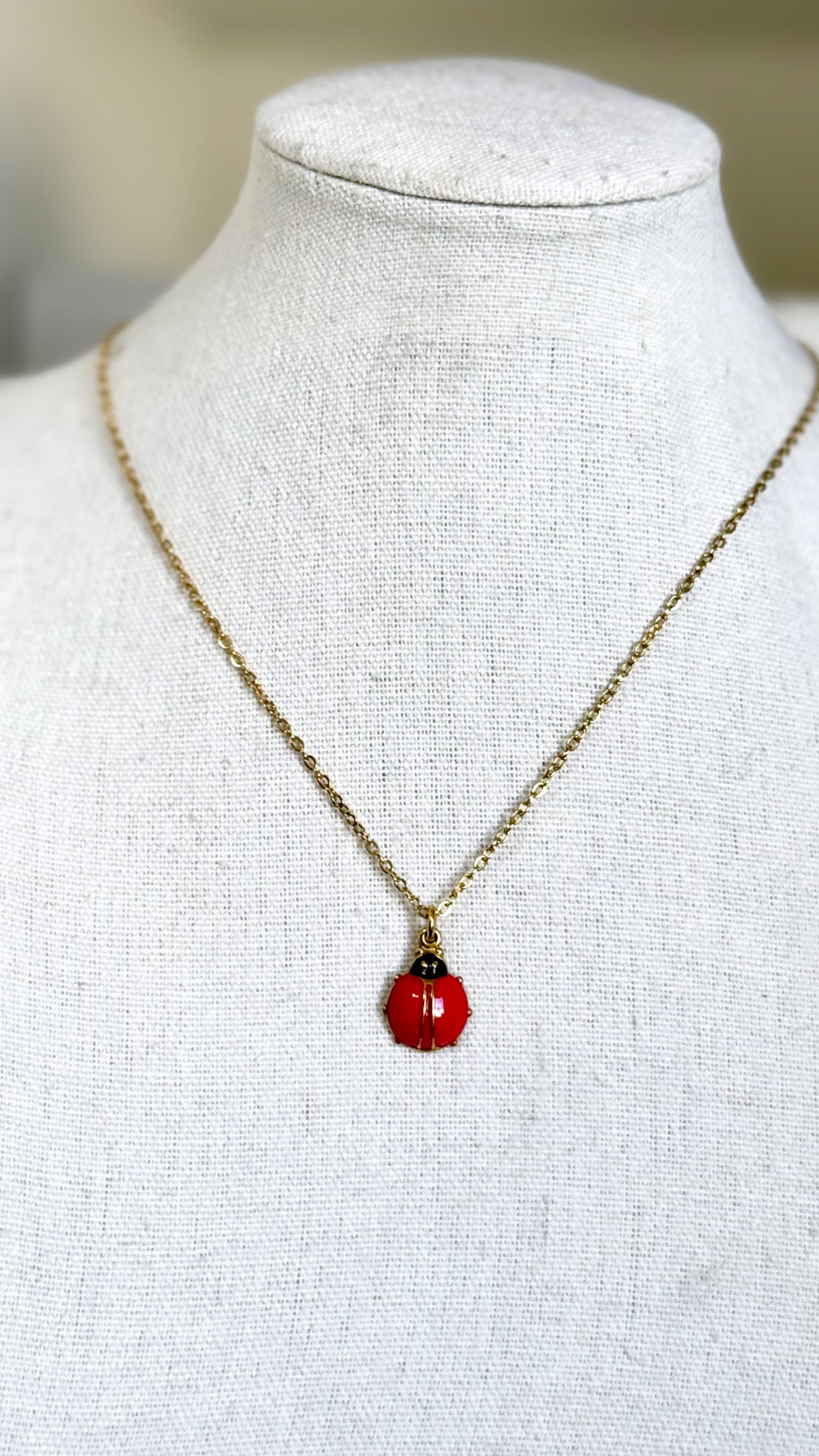 Lady in Red Necklace
