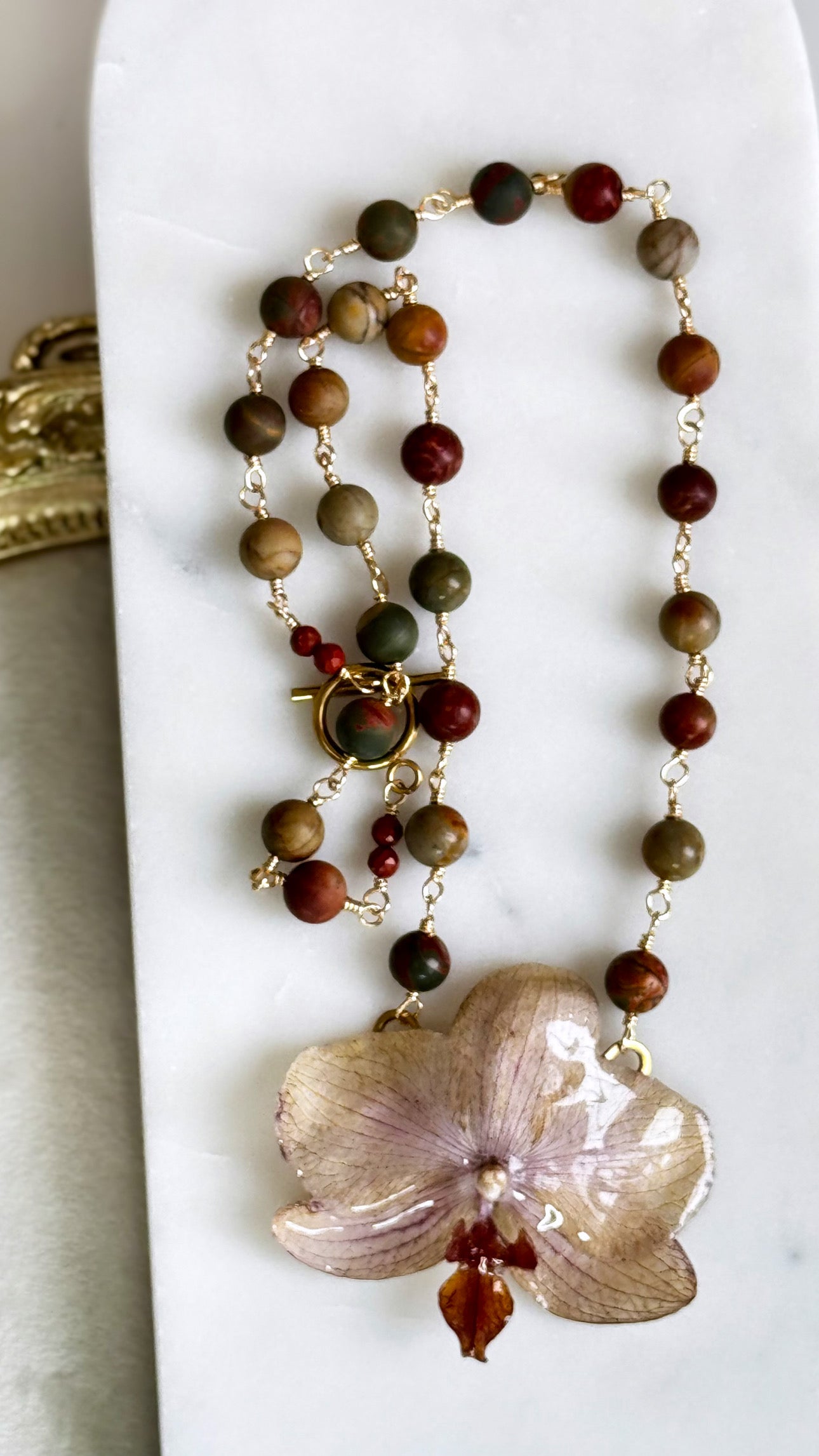 Real Orchid Necklace