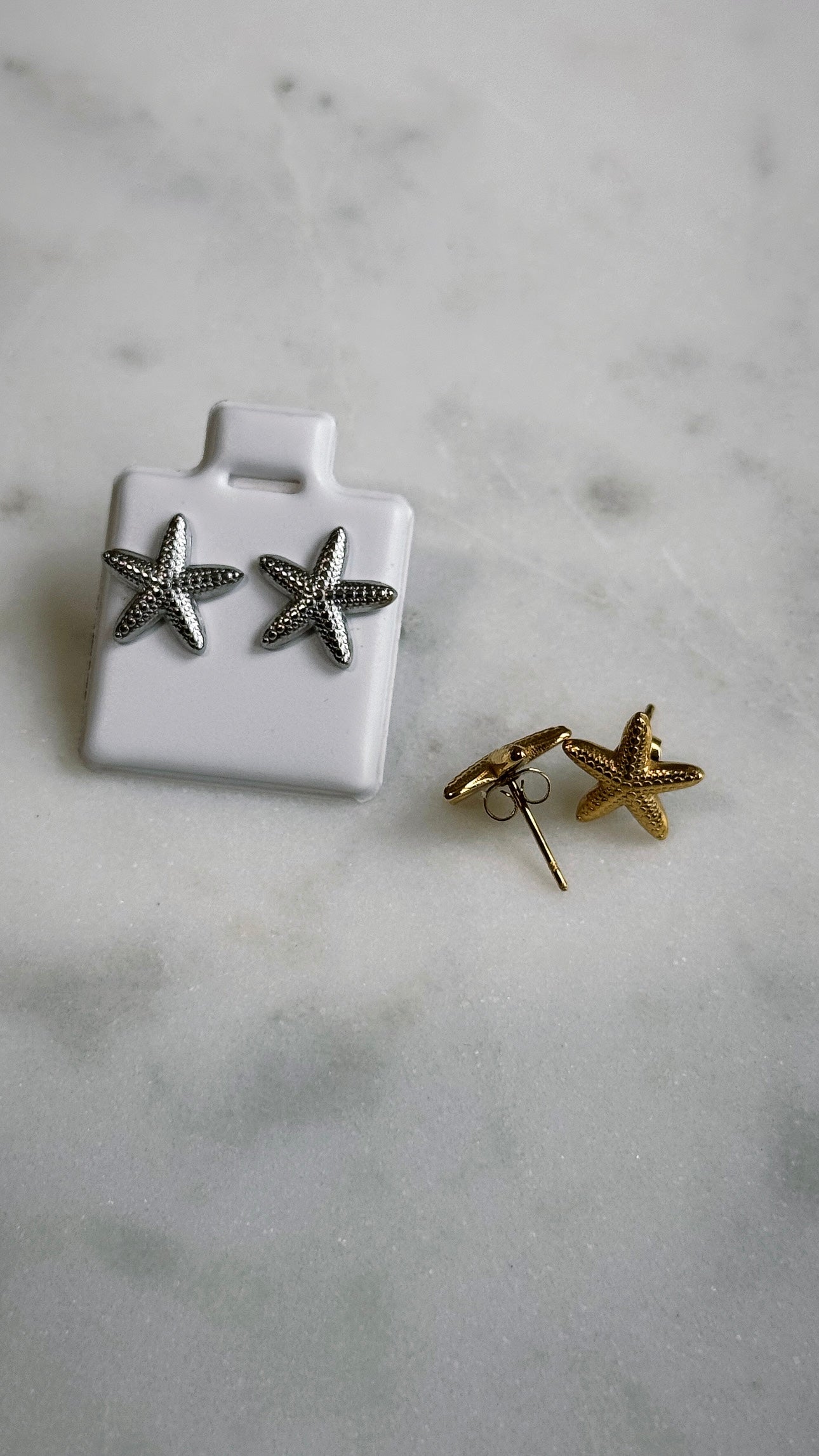 Mini Starfish Studs (silver)