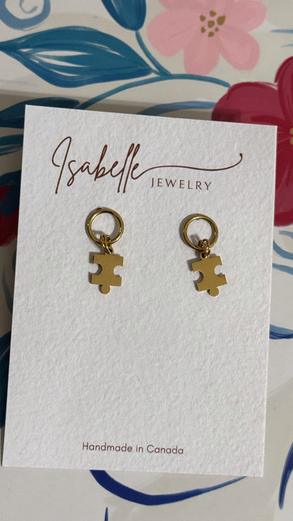 Puzzle piece Earrings