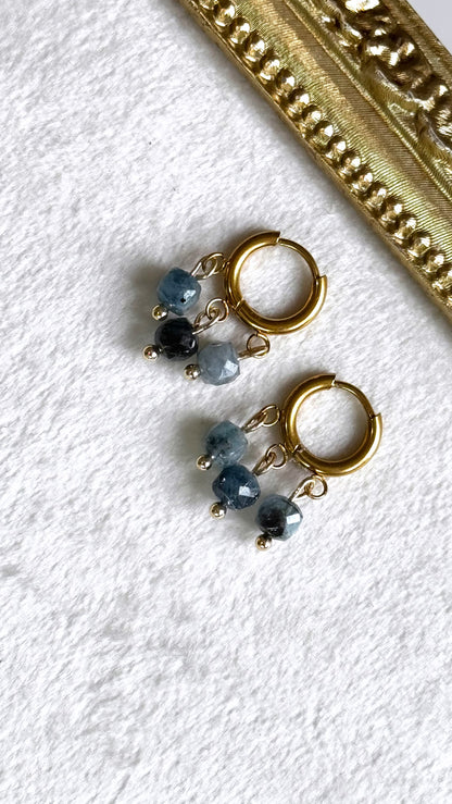 Gemstone Huggies