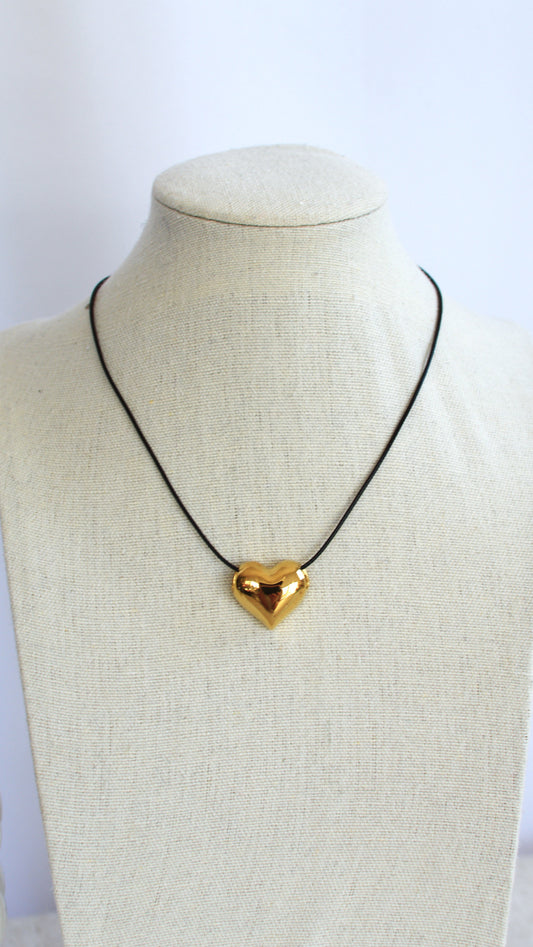 Golden Heart Adjustable Necklace