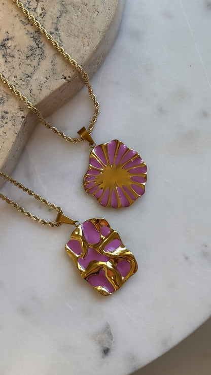 Amara Rectangle Necklace - Short