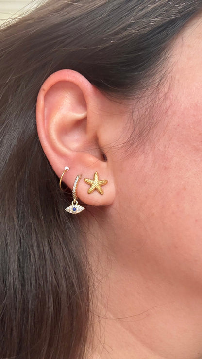 Mini Starfish Studs (gold)