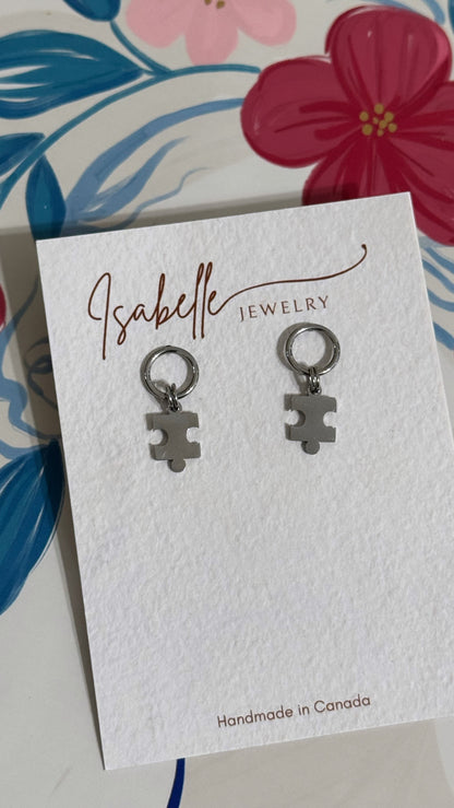 Puzzle piece Earrings