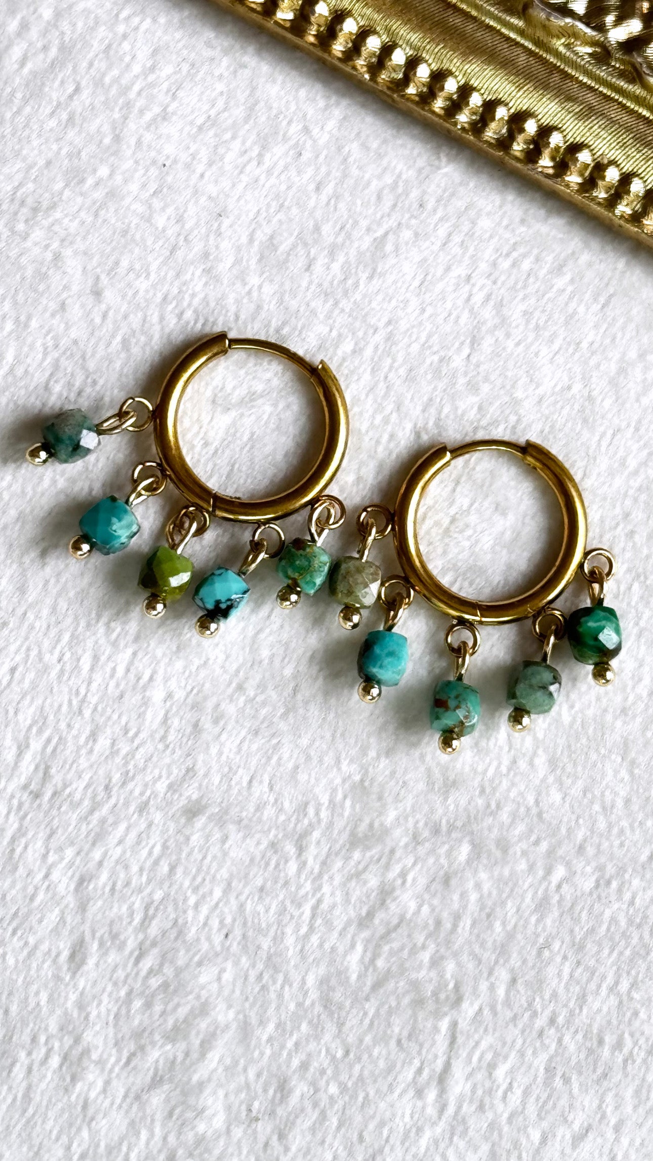Gemstone Hoops