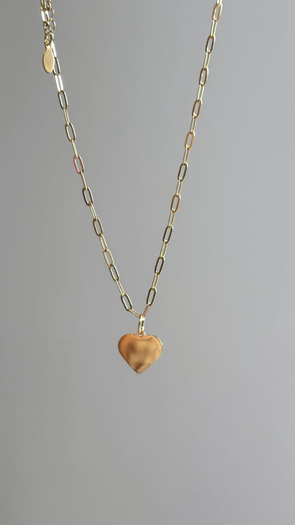 Heart Paperclip Necklace
