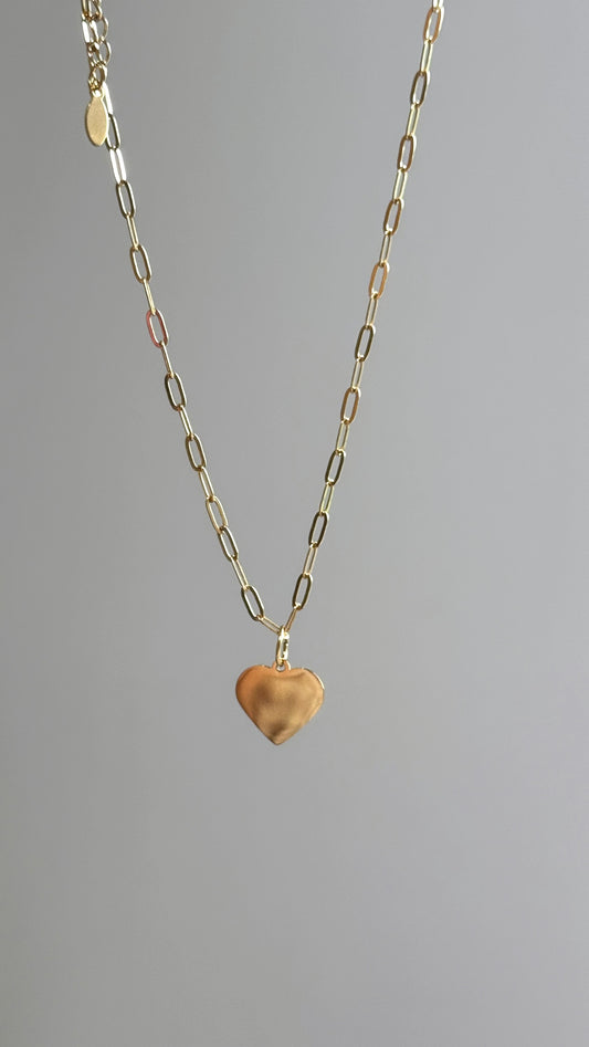 Heart Paperclip Necklace