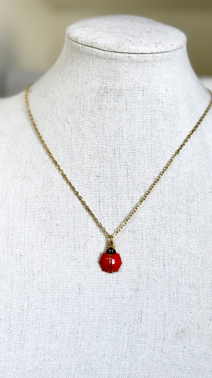 Lady in Red Necklace