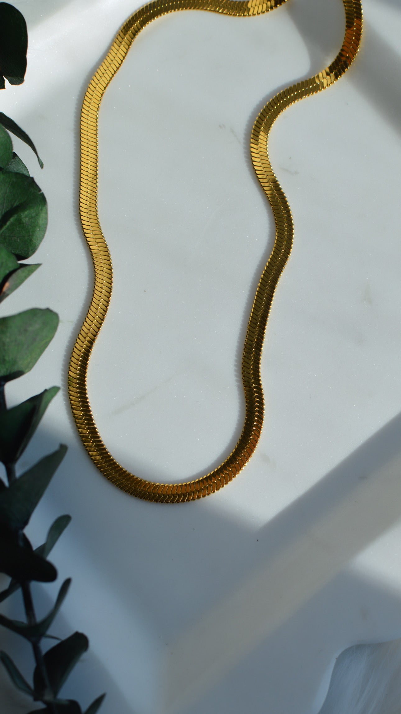 Large Herringbone Necklace