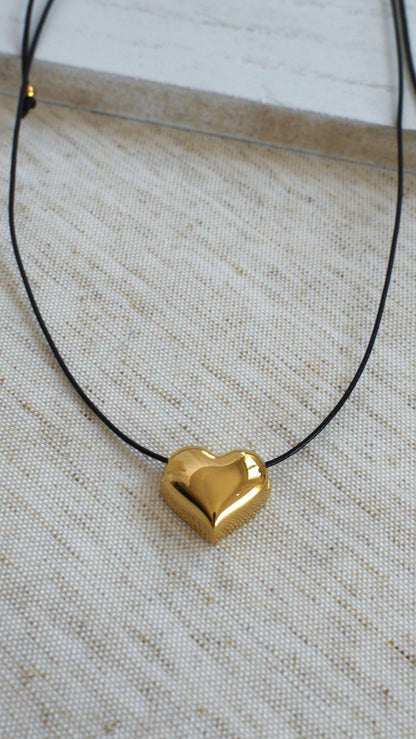 Golden Heart Adjustable Necklace