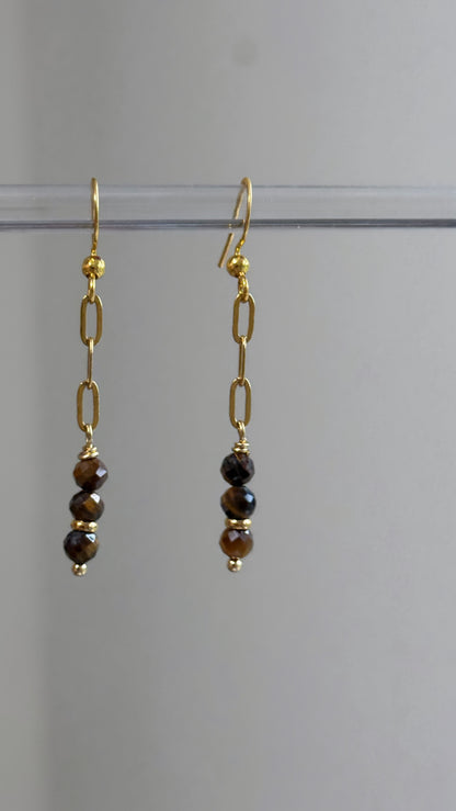 Tiger Eye Earrings