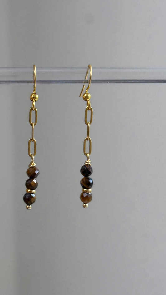 Tiger Eye Earrings