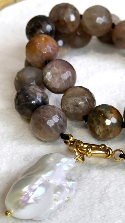 Black Sunstone Necklace