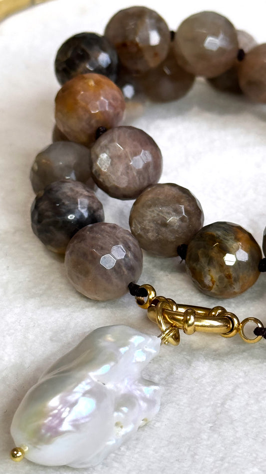 Black Sunstone Necklace