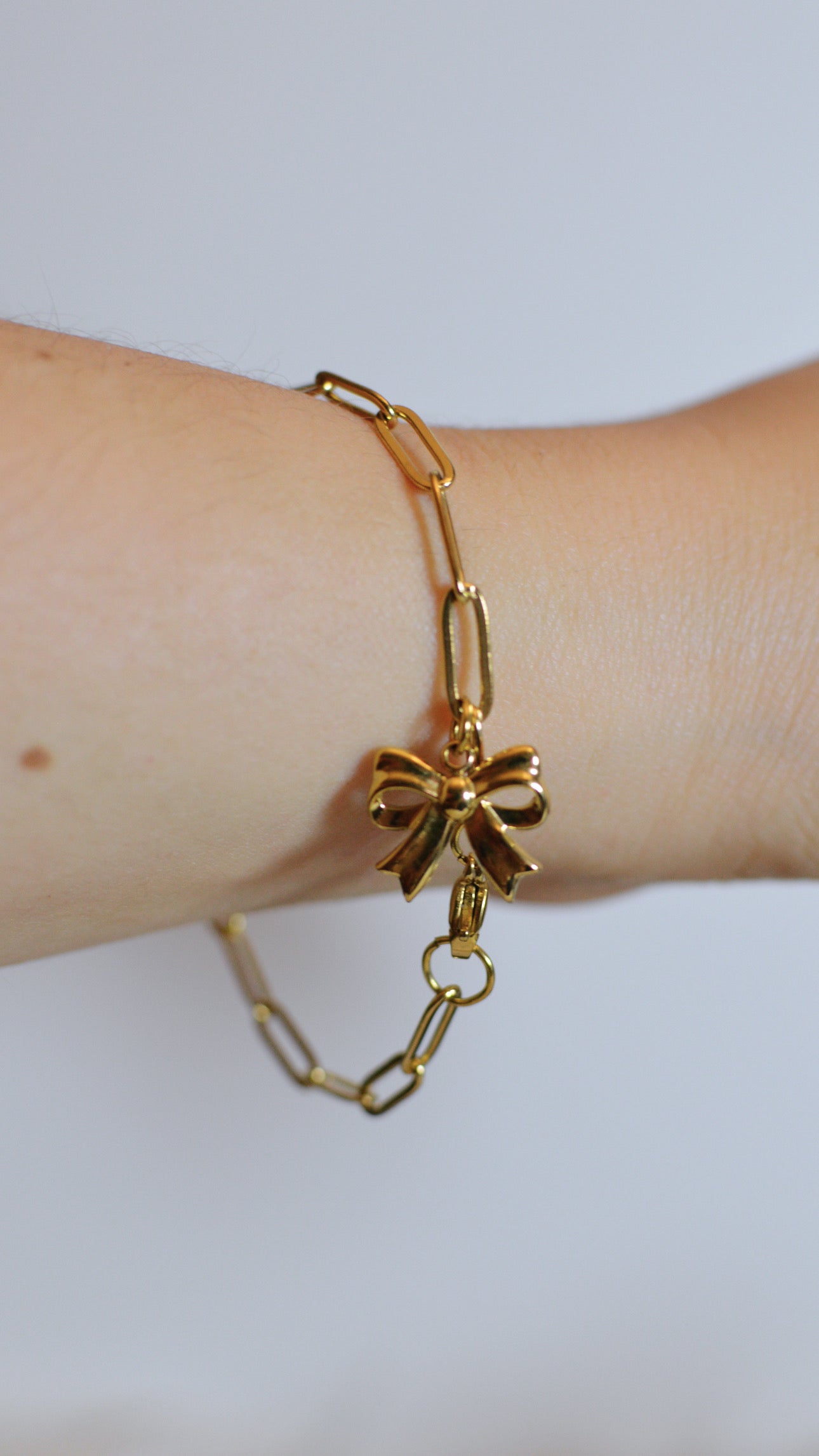 Bow Paperclip Bracelet