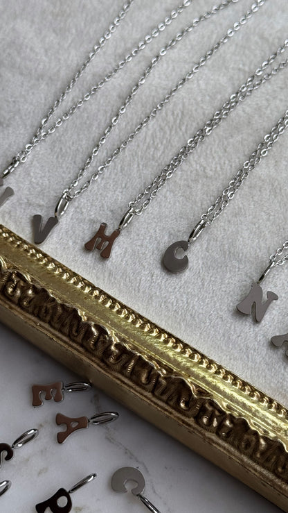 Initial Necklace - Silver