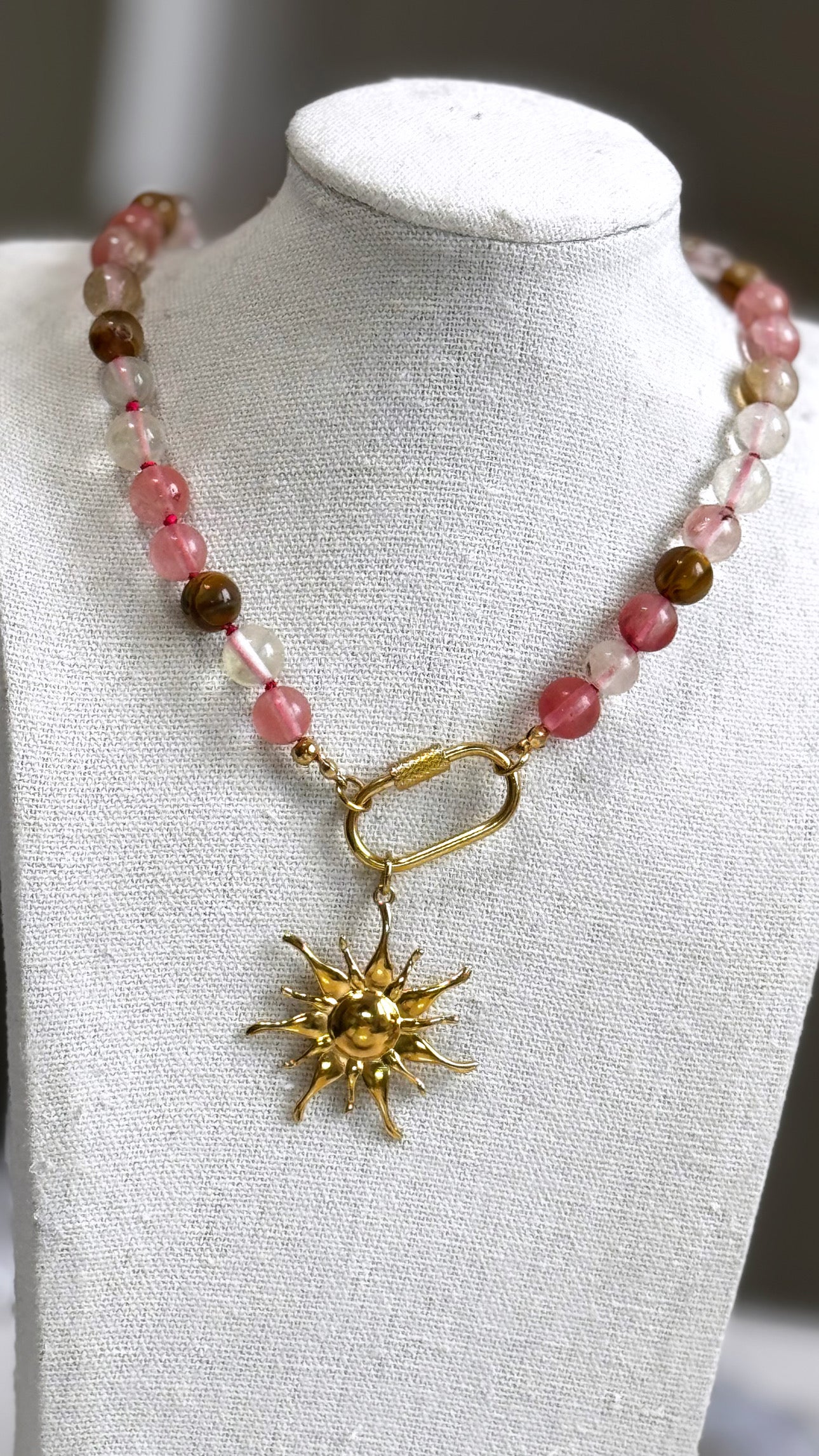 Watermelon Tourmaline Necklace