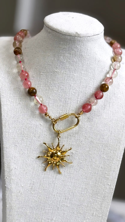 Watermelon Tourmaline Necklace