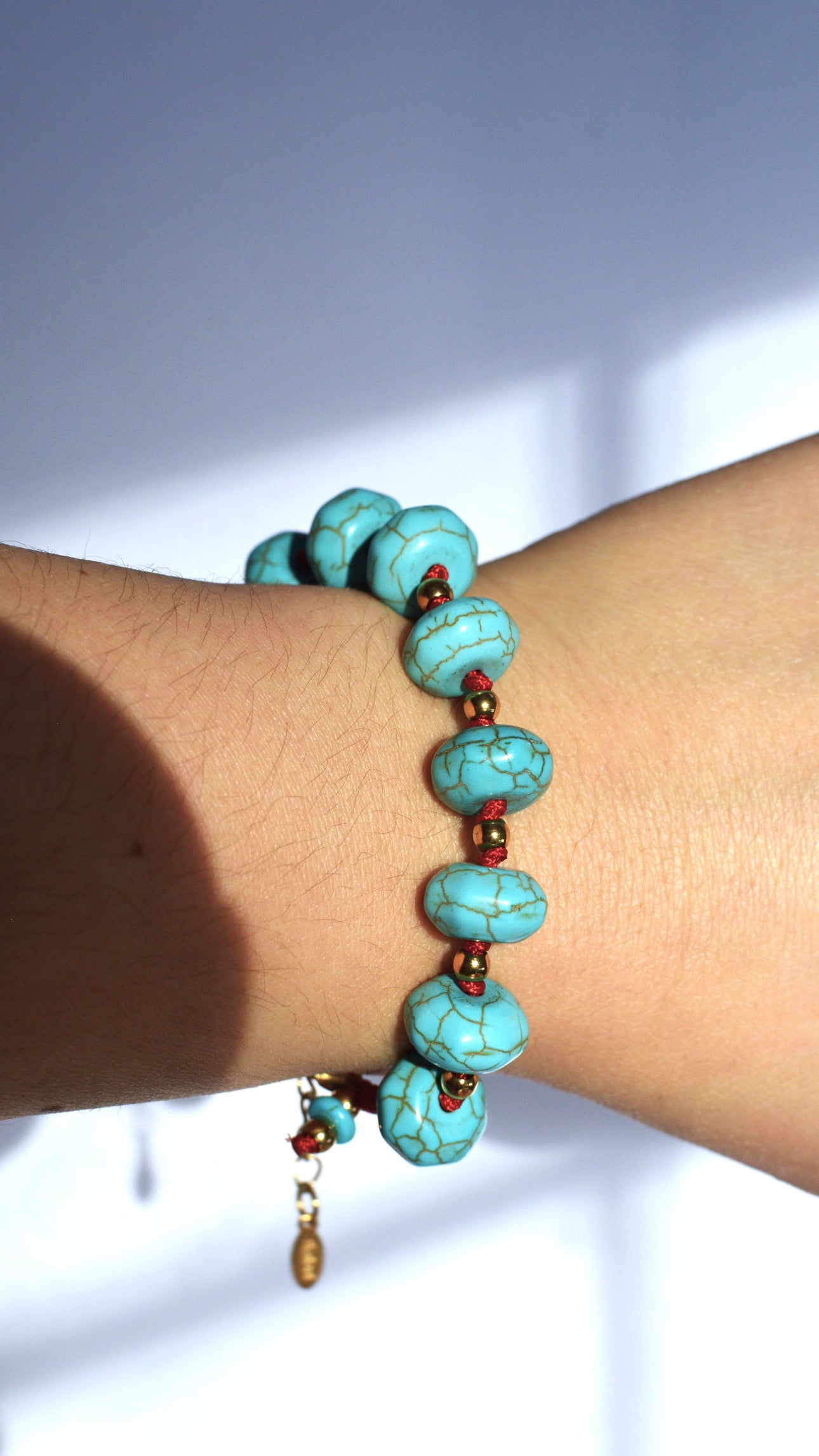 Knotted Turquoise Bracelet