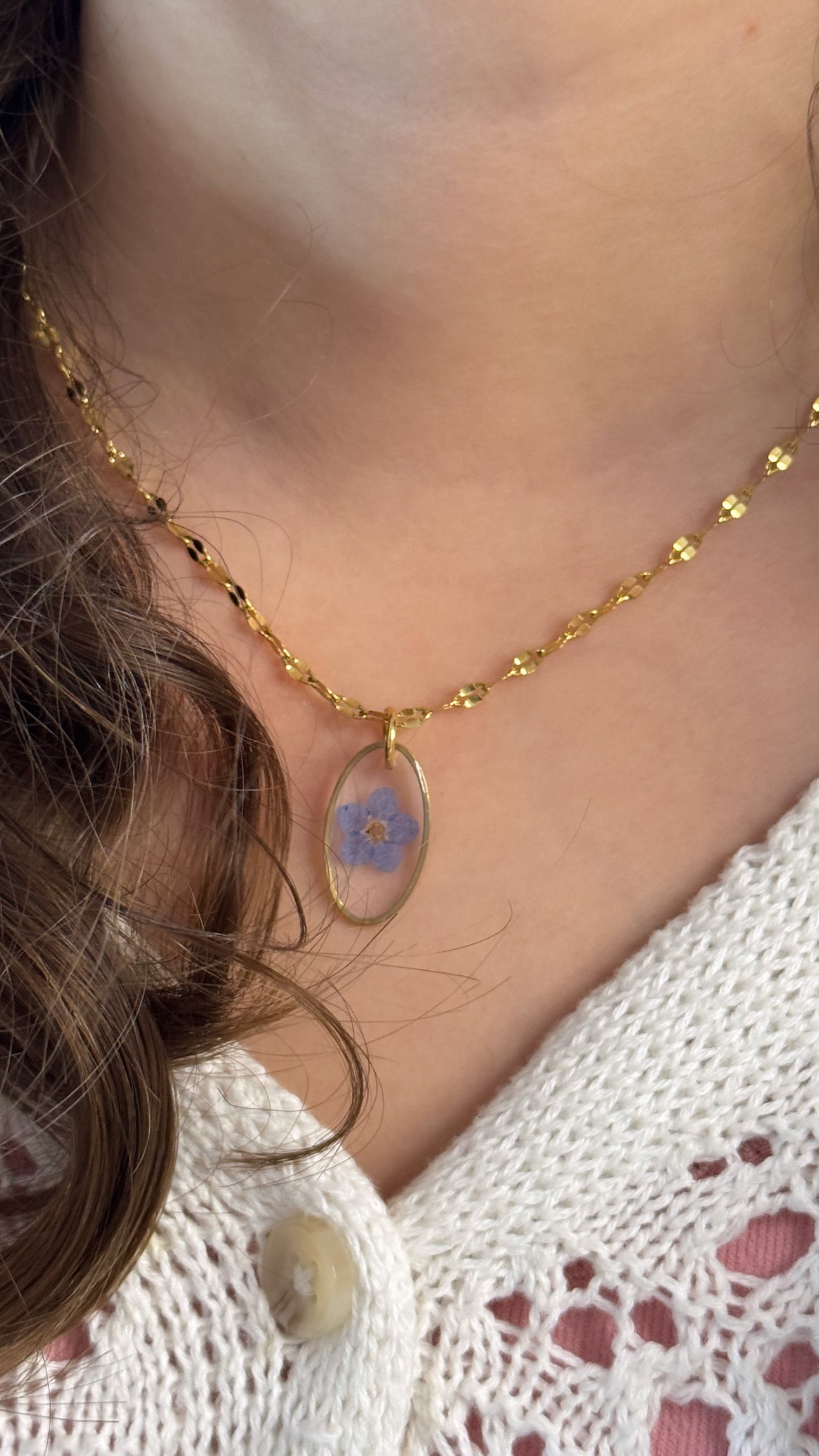 Forget me Not Necklace