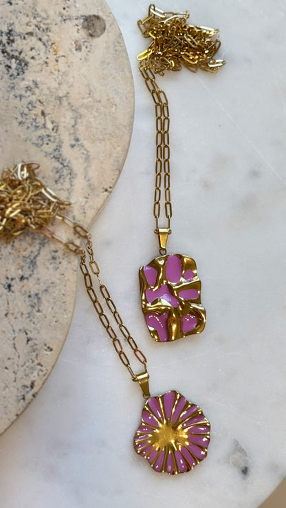 Amara Rectangle Necklace - Long