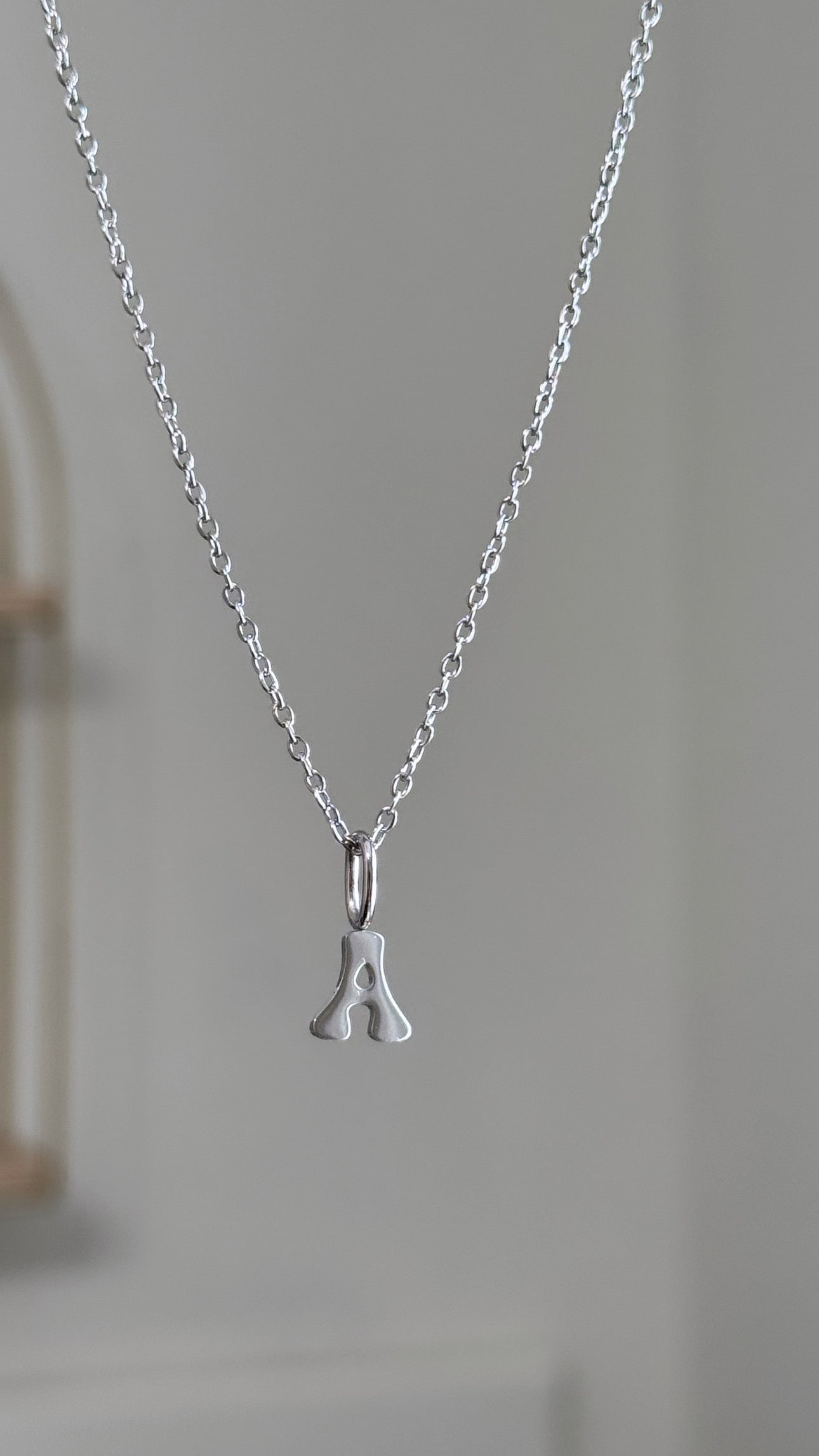 Initial Necklace - Silver
