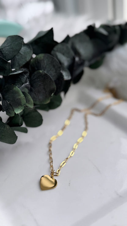 Heart Paperclip Necklace