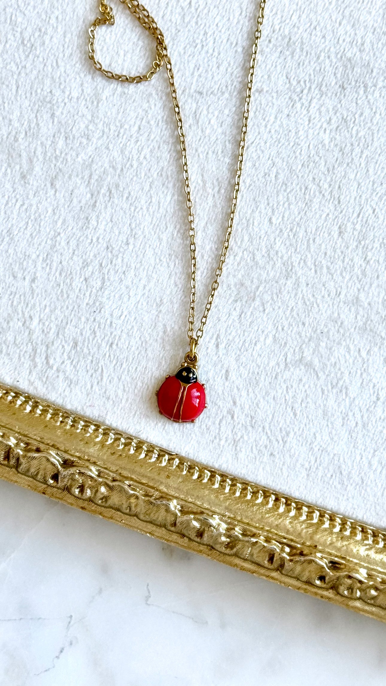 Lady in Red Necklace