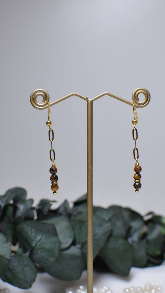 Tiger Eye Earrings