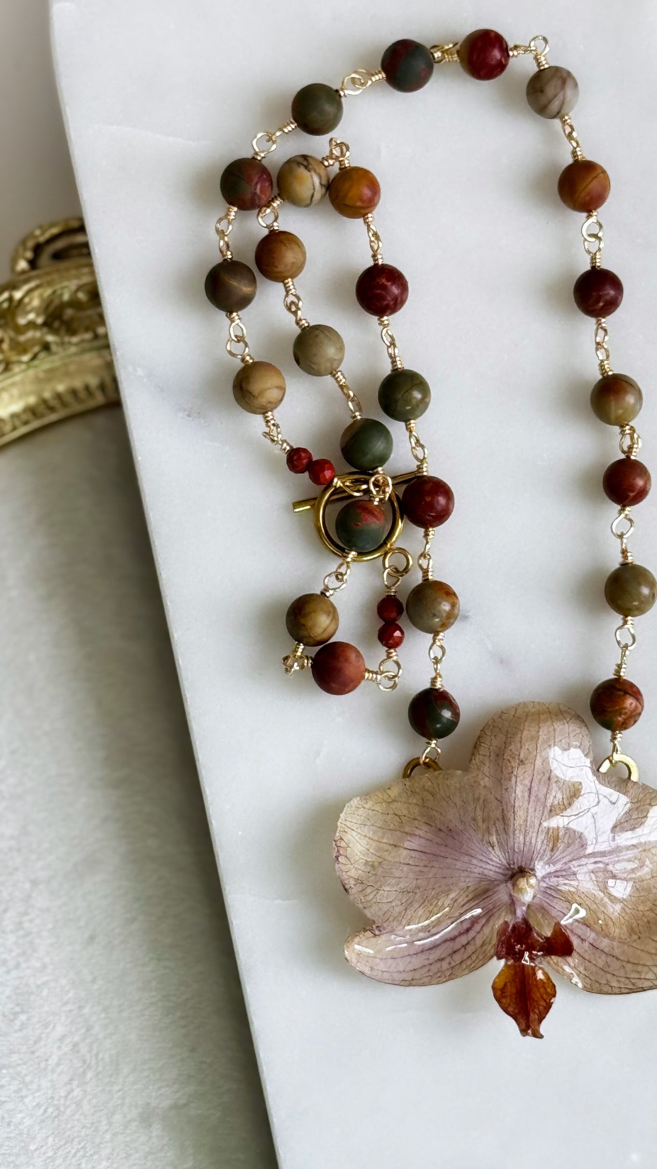 Real Orchid Necklace