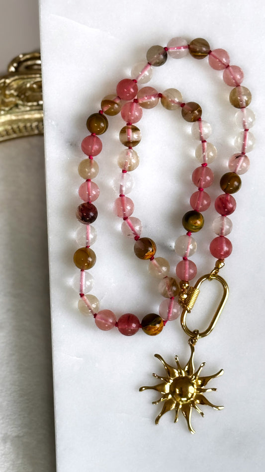 Watermelon Tourmaline Necklace