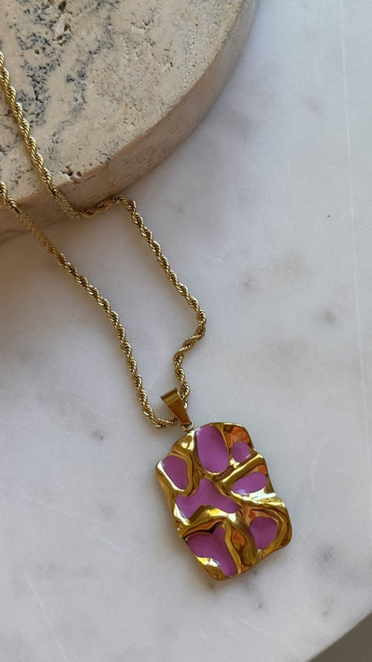 Amara Rectangle Necklace - Short