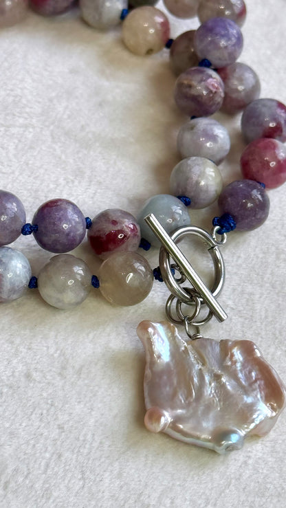Pink Tourmaline Necklace