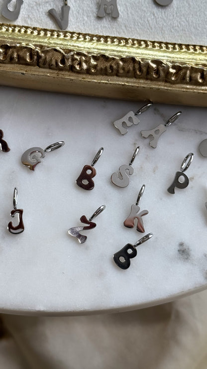 Initial Necklace - Silver