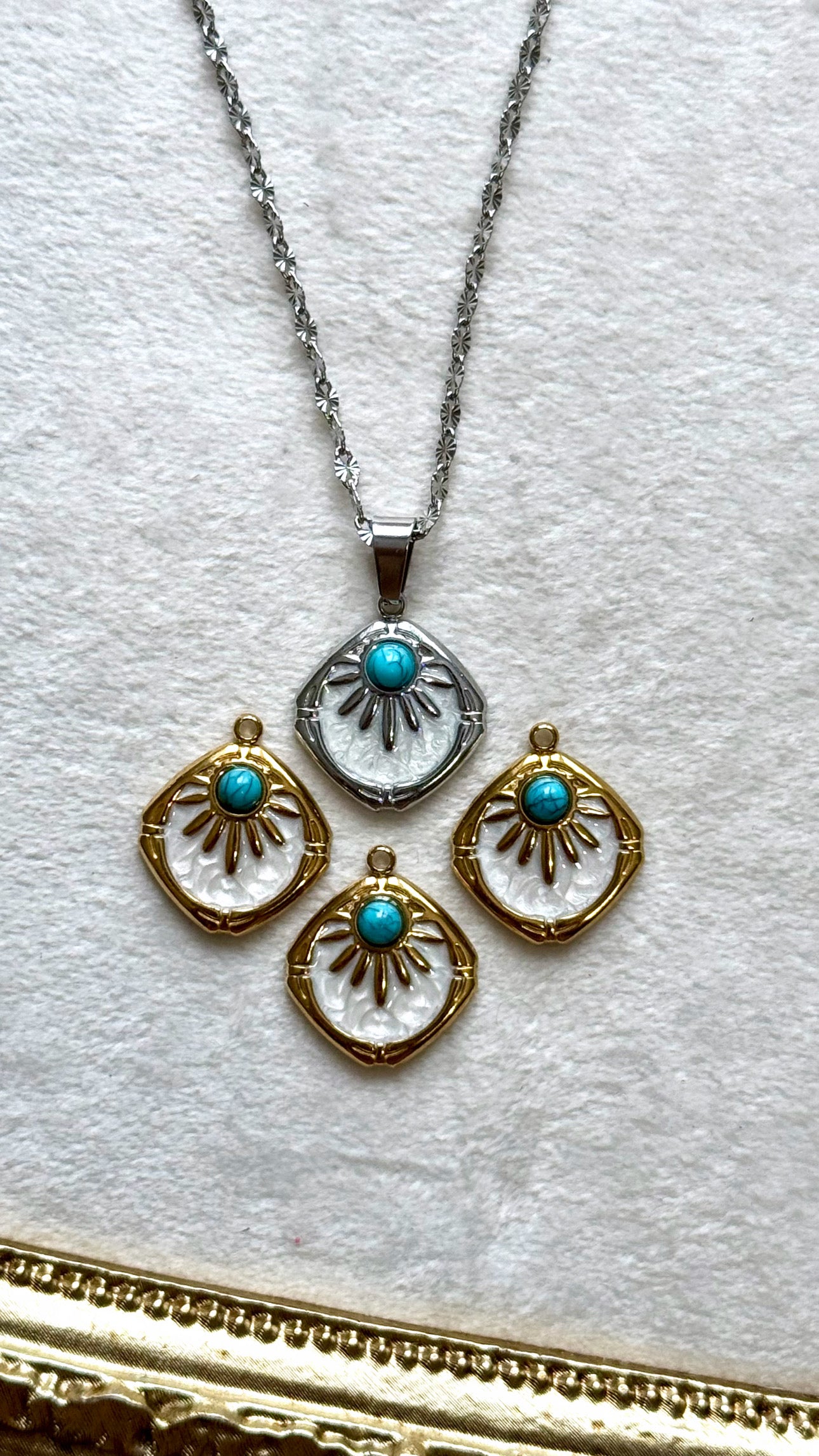 Turquoise Sun Necklace