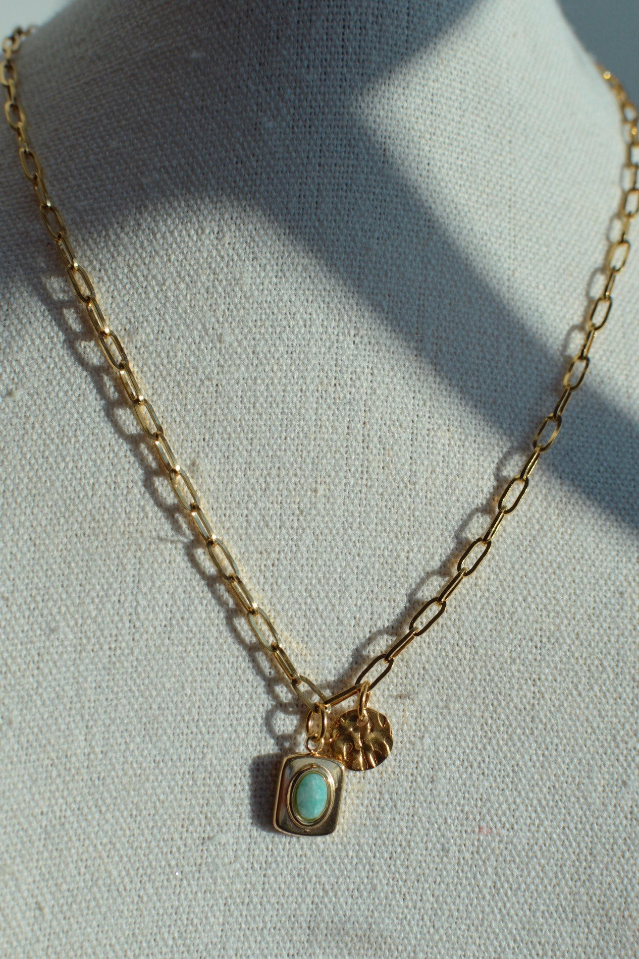 Amazonite Charm Necklace