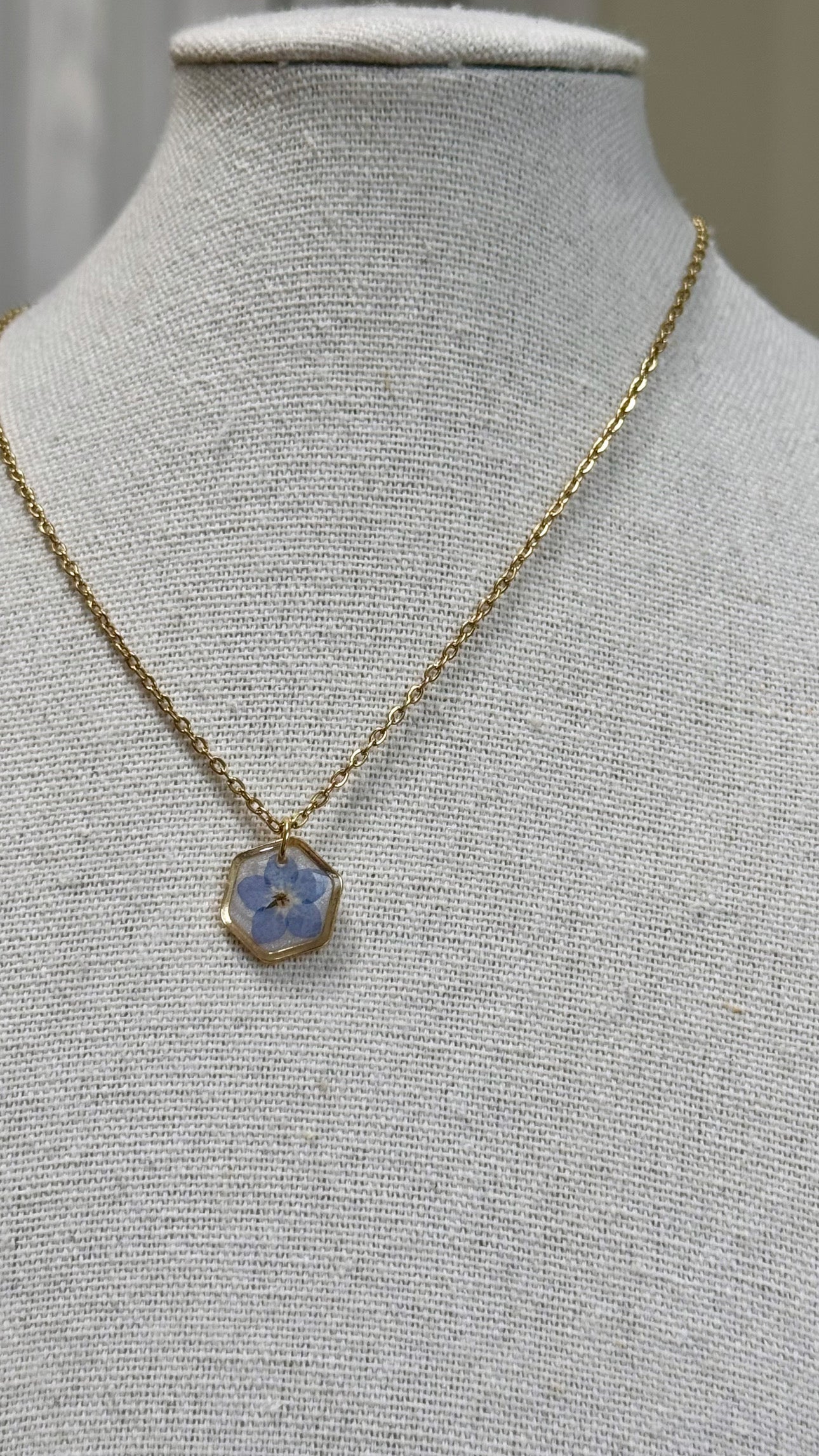 Forget Me Not Necklace - Single