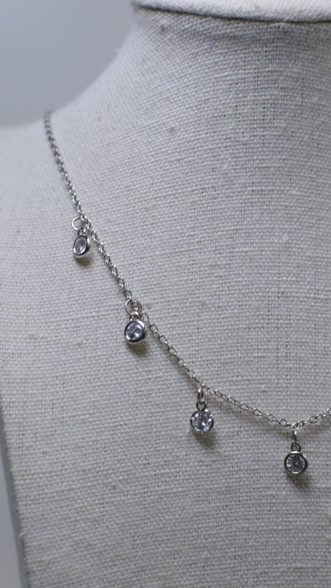 Zircon Dangle Necklace