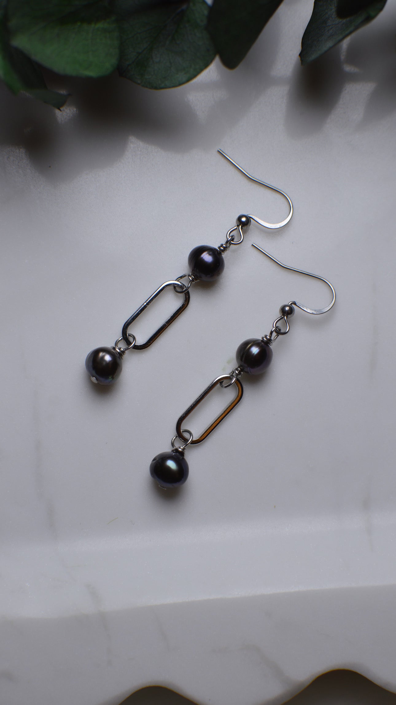 Black Pearl Earrings