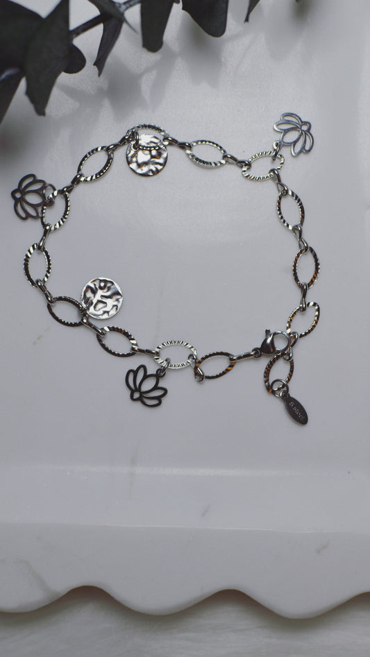 Lotus Charm Bracelet