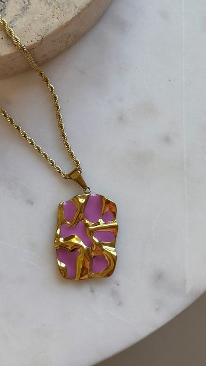 Amara Rectangle Necklace - Short