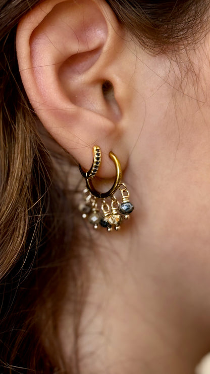 Gemstone Hoops
