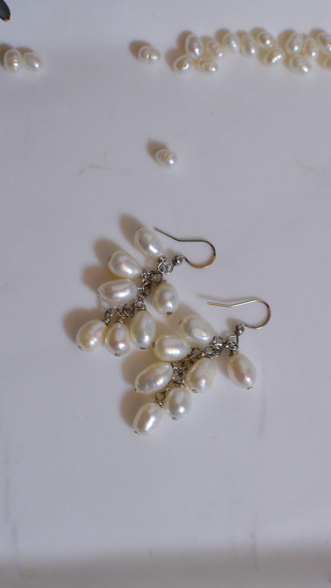 Pearl Cluster Earrings