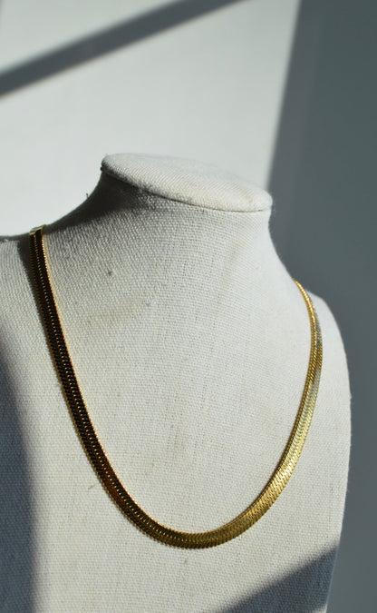 Large Herringbone Necklace