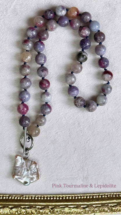 Pink Tourmaline Necklace