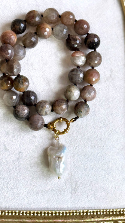 Black Sunstone Necklace