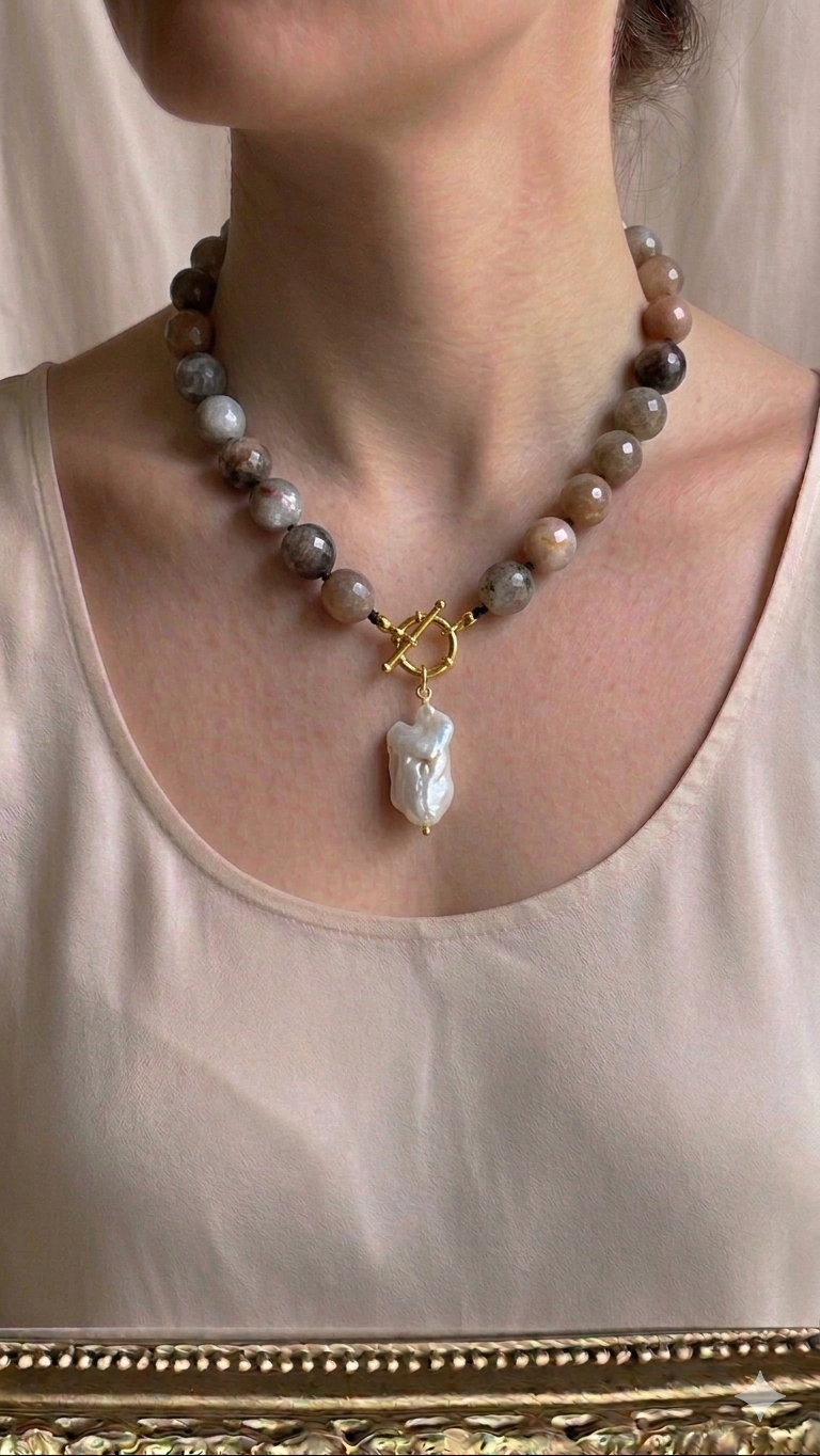 Black Sunstone Necklace
