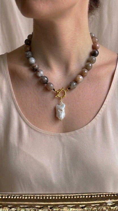 Black Sunstone Necklace